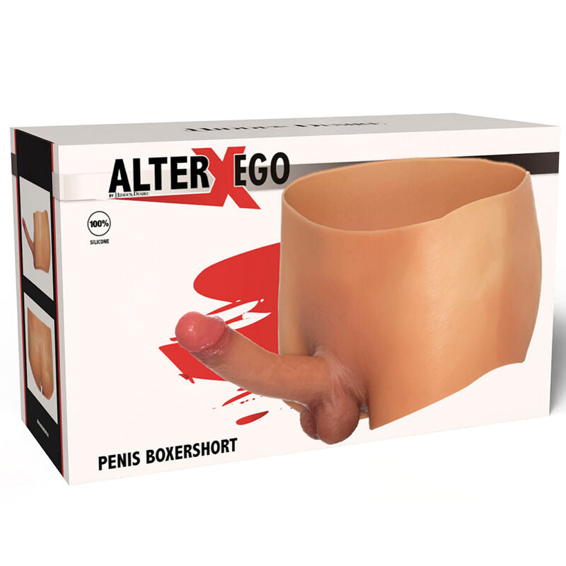 HIDDEN DESIRE - ALTER EGO BOXERSHOT CON PENE 18 CM TAGLIA  S/M