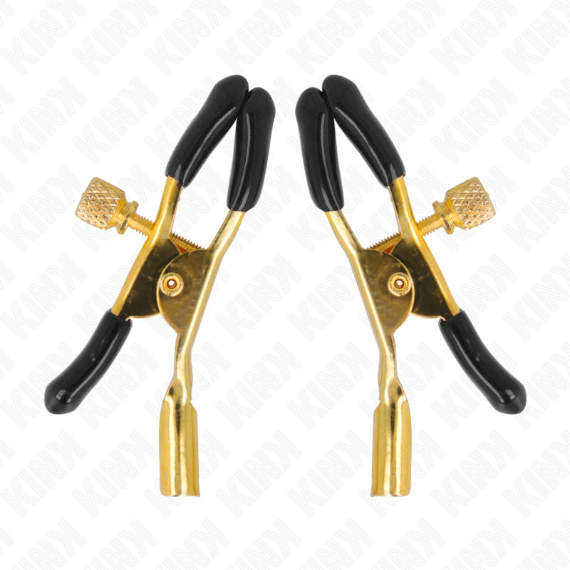 KINK - MORSETTI PER CAPEZZOLI COLOR ORO 6 CM