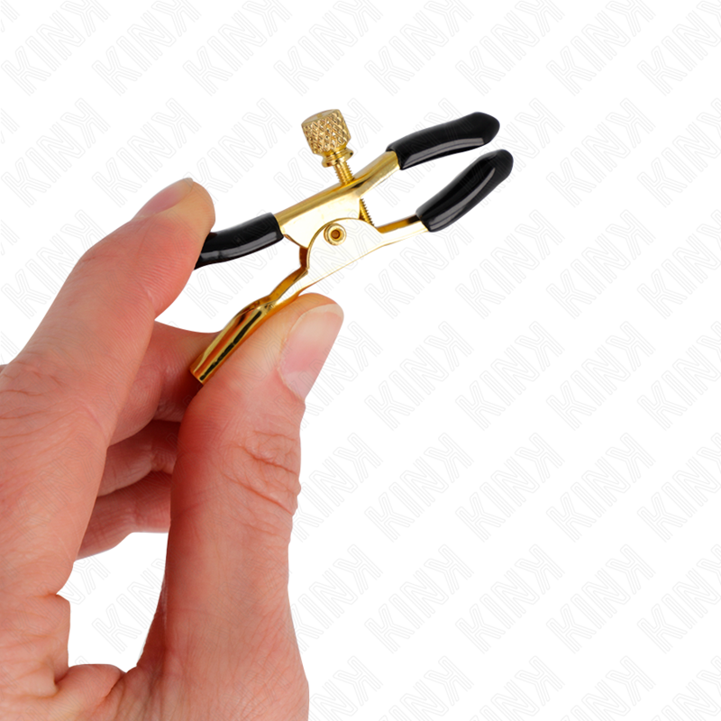 KINK - MORSETTI PER CAPEZZOLI COLOR ORO 6 CM