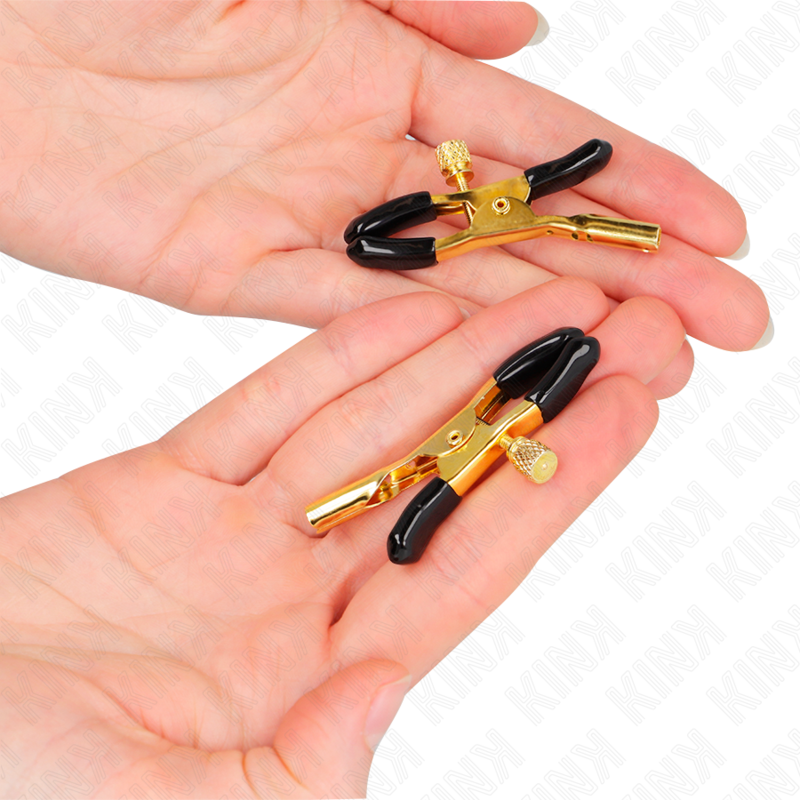 KINK - MORSETTI PER CAPEZZOLI COLOR ORO 6 CM