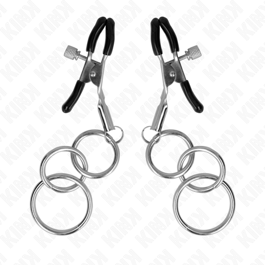 KINK - MORSETTO PER CAPEZZOLI CON 3 O-RING 6 CM