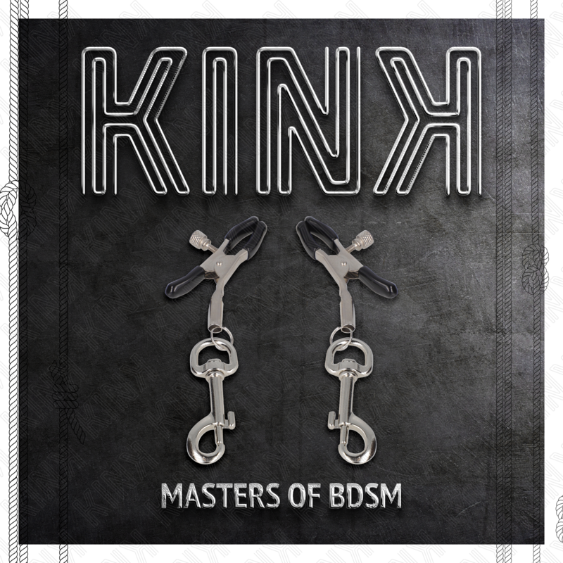 KINK - MORSETTI PER CAPEZZOLI CON GANCIO 6 CM