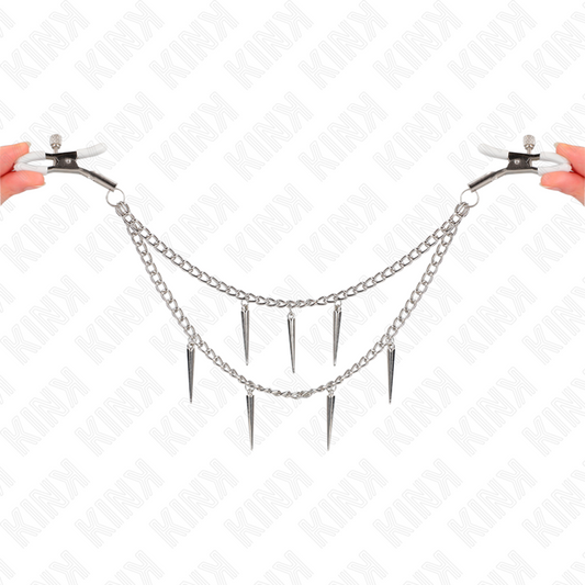 KINK - MORSETTI PER CAPEZZOLI CON CATENE A PUNTE 30 CM