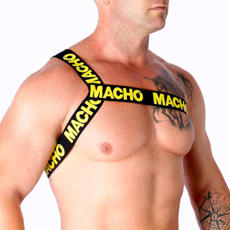 MACHO - ROMANO HARNESS BIANCO S/M