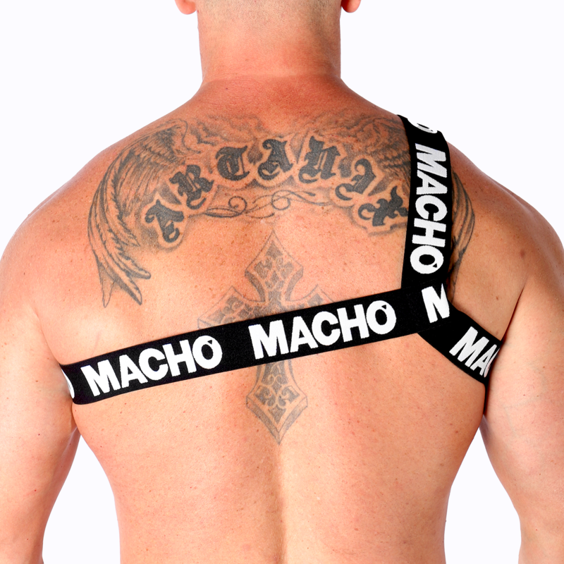 MACHO - ROMANO HARNESS BIANCO S/M