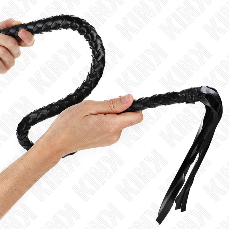 KINK - FRUSTA SERPENTE NERA IMPUGNATURA CON ANELLO 65 CM