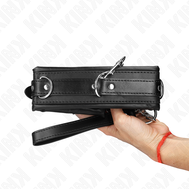 KINK - COLLARE PESANTE CON GUINZAGLIO 65 CM MODELLO 4 REGOLABILE 36,5-50 CM