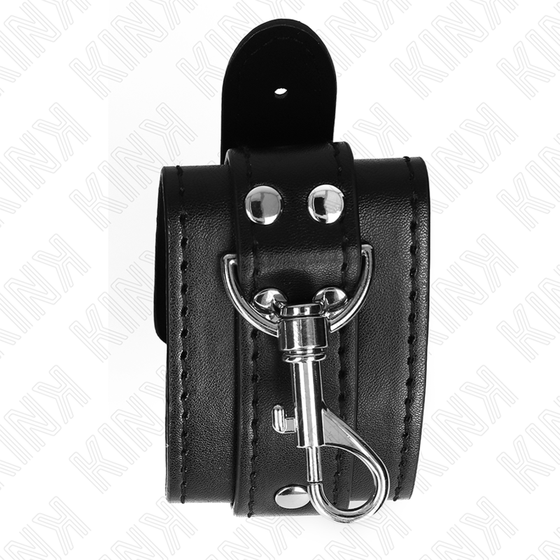 KINK - MANETTE CON CHIAVE NERE REGOLABILI 21-28 CM X 5,5 CM