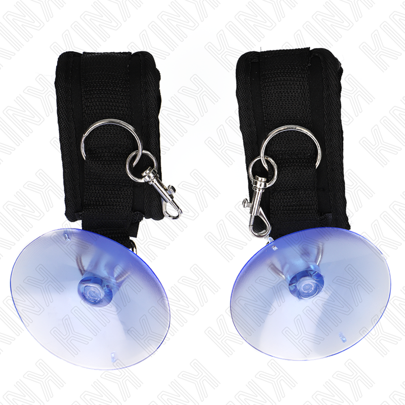 KINK - MANETTE CON VENTOSA NERE 29-40 CM X 5 CM