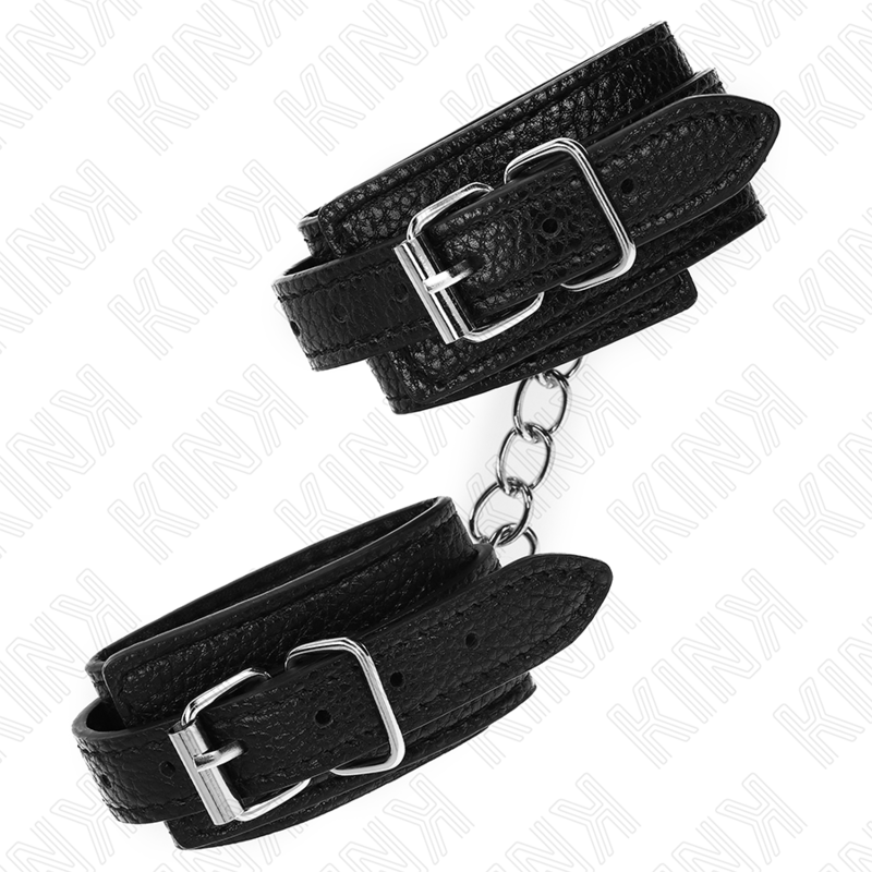 KINK - MANETTE CON MOTIVO SERPENTE NERE REGOLABILI 20-28 CM X 5,4 CM