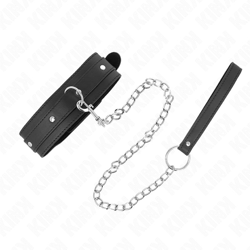 KINK - COLLARE CON GUINZAGLIO 65 CON ANELLO REGOLABILE 38-49 CM X 5 CM