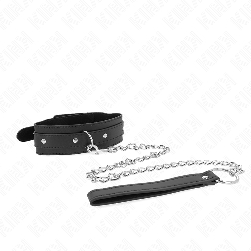 KINK - COLLARE CON GUINZAGLIO 65 CON ANELLO REGOLABILE 38-49 CM X 5 CM