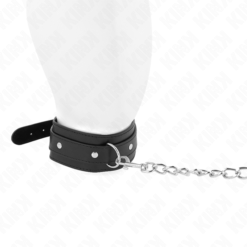 KINK - COLLARE CON GUINZAGLIO 65 CON ANELLO REGOLABILE 38-49 CM X 5 CM