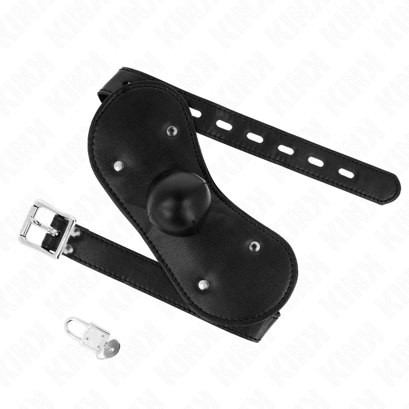 KINK - GAG A FORMA DI MASCHERA BOCCA CON BLOCCAGGIO REGOLABILE MISURA 42-60 CM