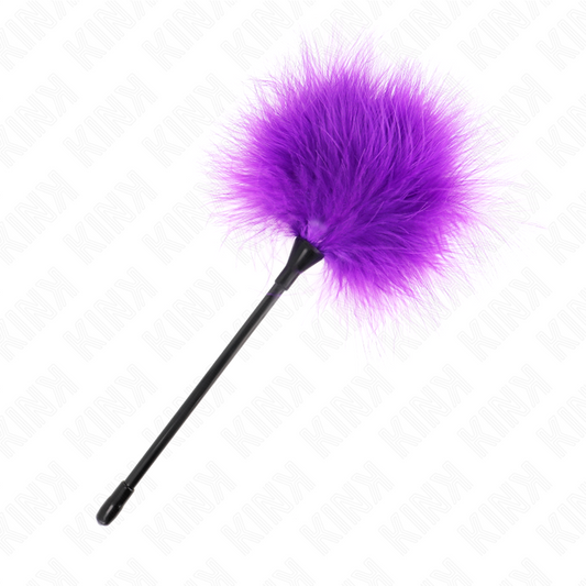 KINK - SOLLETICATORE CON PIUME VIOLA 27 CM