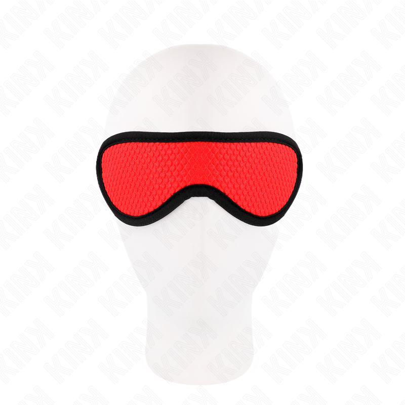 KINK - MASCHERINA PER OCCHI A SFERE CON BORDO RICOPERTO DI ROSSO 20 x 7 CM
