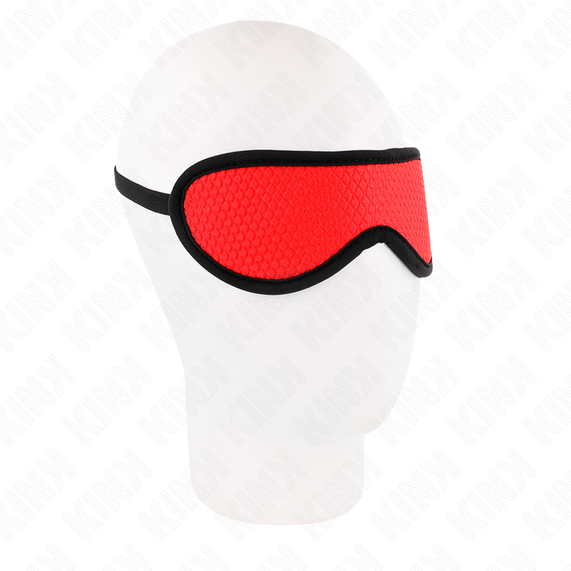 KINK - MASCHERINA PER OCCHI A SFERE CON BORDO RICOPERTO DI ROSSO 20 x 7 CM