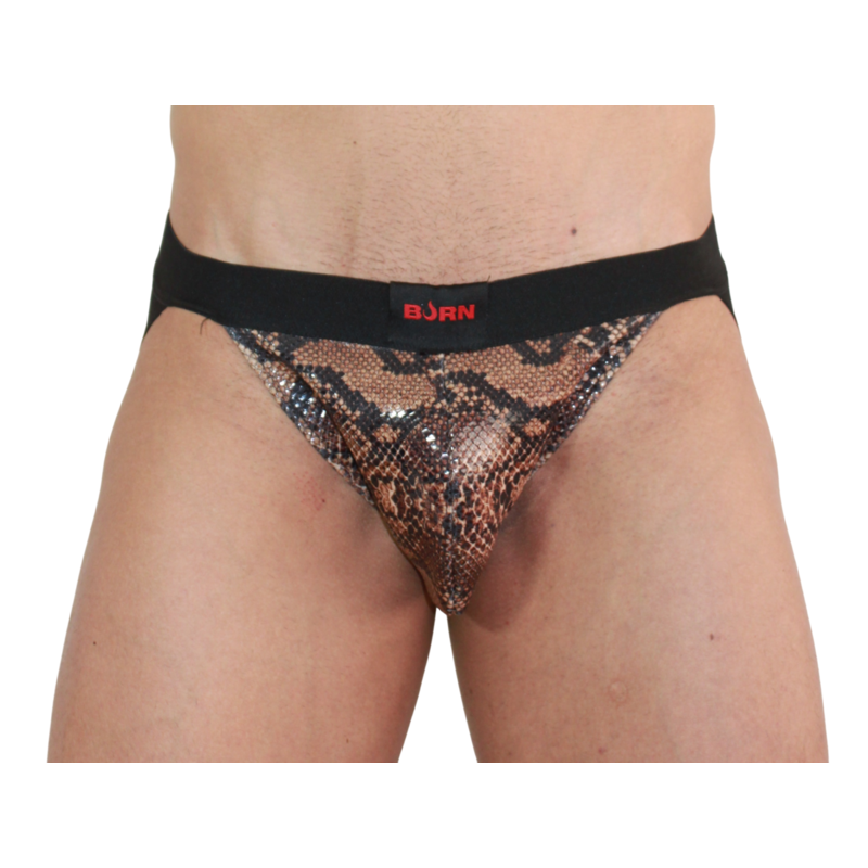JOCK STRAP UOMO 002 SNAKE NERO S