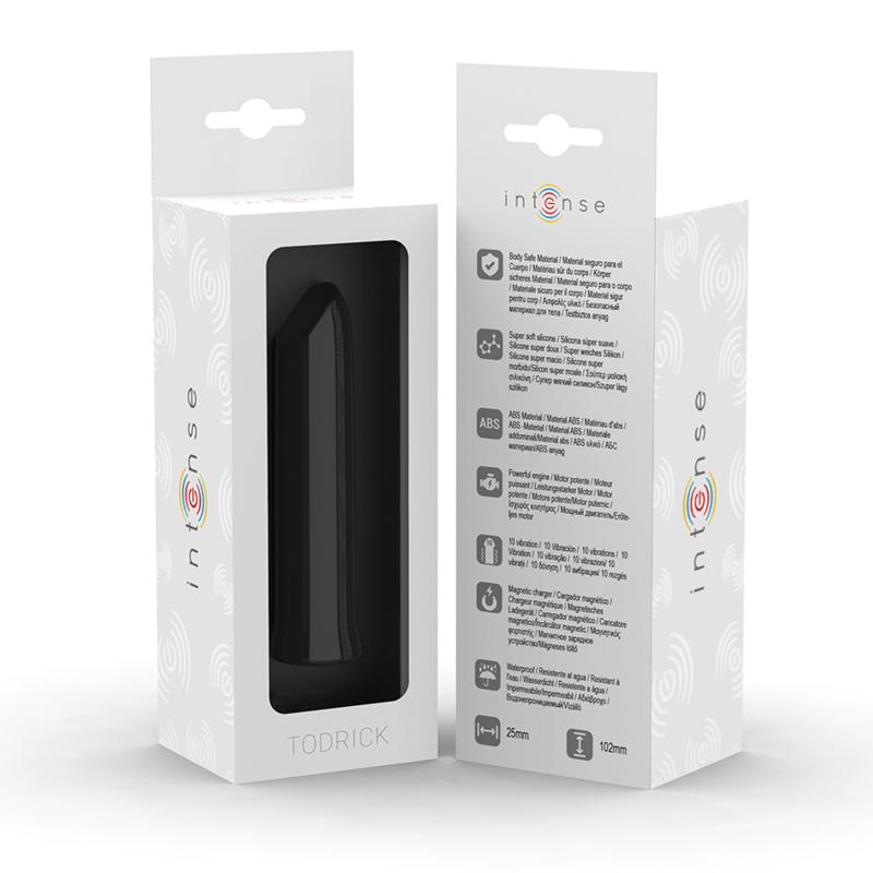 INTENSE - TODRICK BULLET STIMOLANTE PER IL CLITORIDE NERO