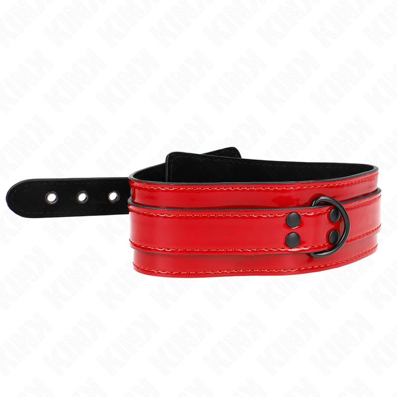 KINK - COLLARE REGOLABILE ROSSO VINO 37,5-49,5 CM X 5 CM