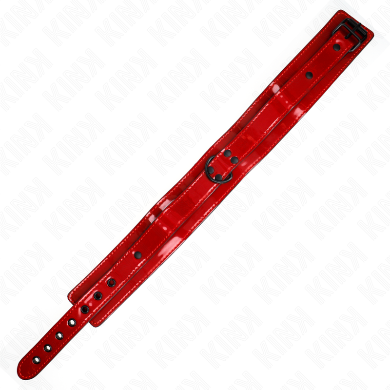 KINK - COLLARE REGOLABILE ROSSO VINO 37,5-49,5 CM X 5 CM