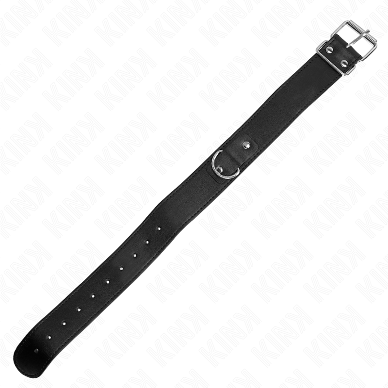 KINK - COLLARE CON GUINZAGLIO 116 CM CINTURINO NERO REGOLABILE 32-50 CM X 8 CM