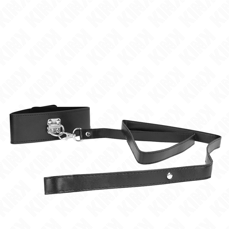 KINK - COLLARE CON GUINZAGLIO 116 CM MODELLO 2 REGOLABILE 36-43 CM X 5 CM