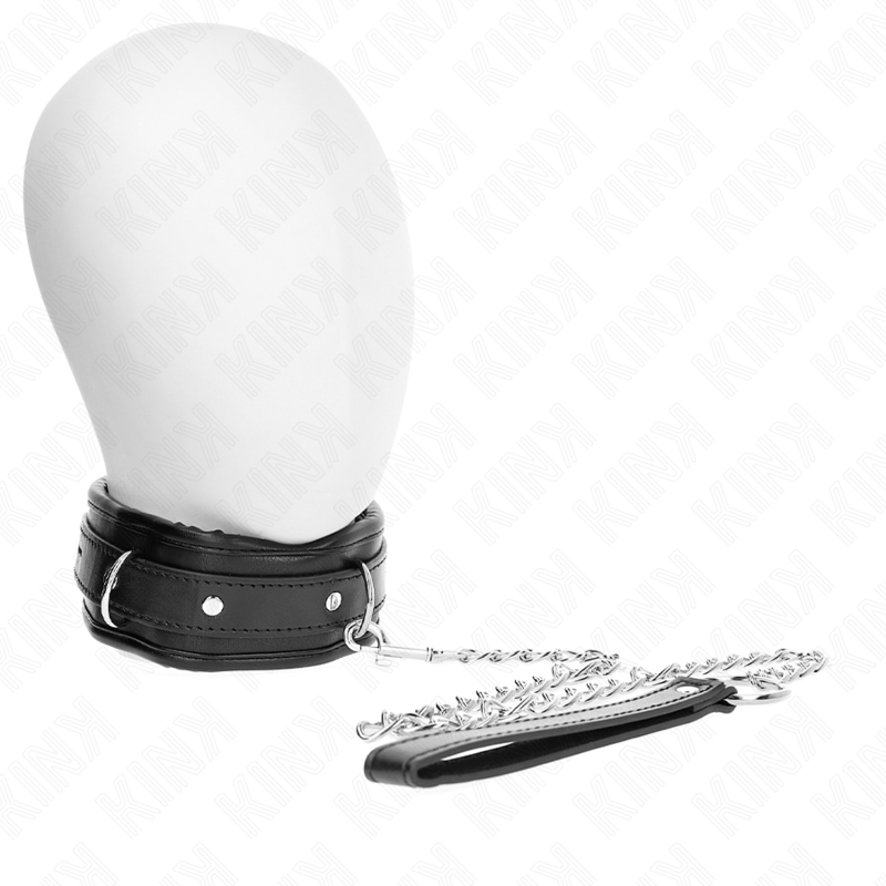 KINK - COLLARE PESANTE CON GUINZAGLIO 65 CM MODELLO 1 REGOLABILE 36,5-50 CM
