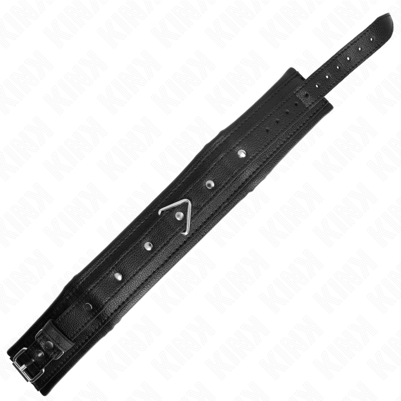 KINK - COLLARE CON GUINZAGLIO IN SIMILPELLE SPUGNA MODELLO 1 REGOLABILE 37-54 CM X 3 CM