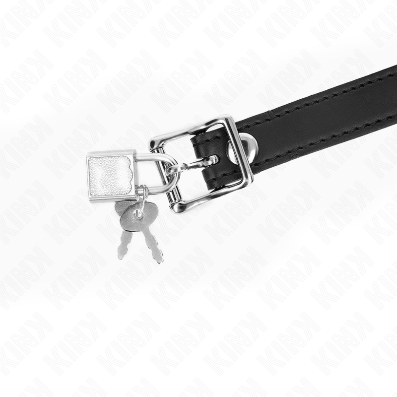 KINK - BALL GAG IN SILICONE CON SFERA 4 CM ROSSA CON LUCCHETTO MISURA 60 x 2 CM