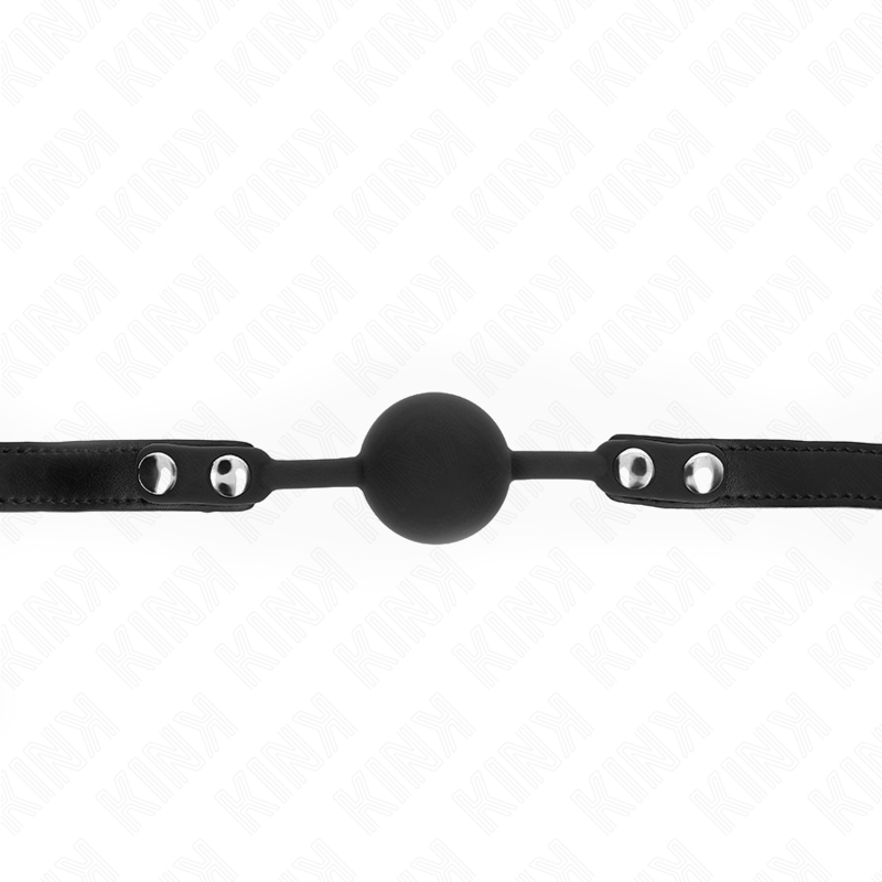 KINK - BALL GAG IN SILICONE CON SFERA 4 CM CON LUCCHETTO MISURA 60 x 2 CM