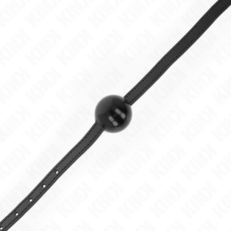 KINK - BALL GAG CON SFERA 4 CM NERA MISURA 65 x 1,5 CM