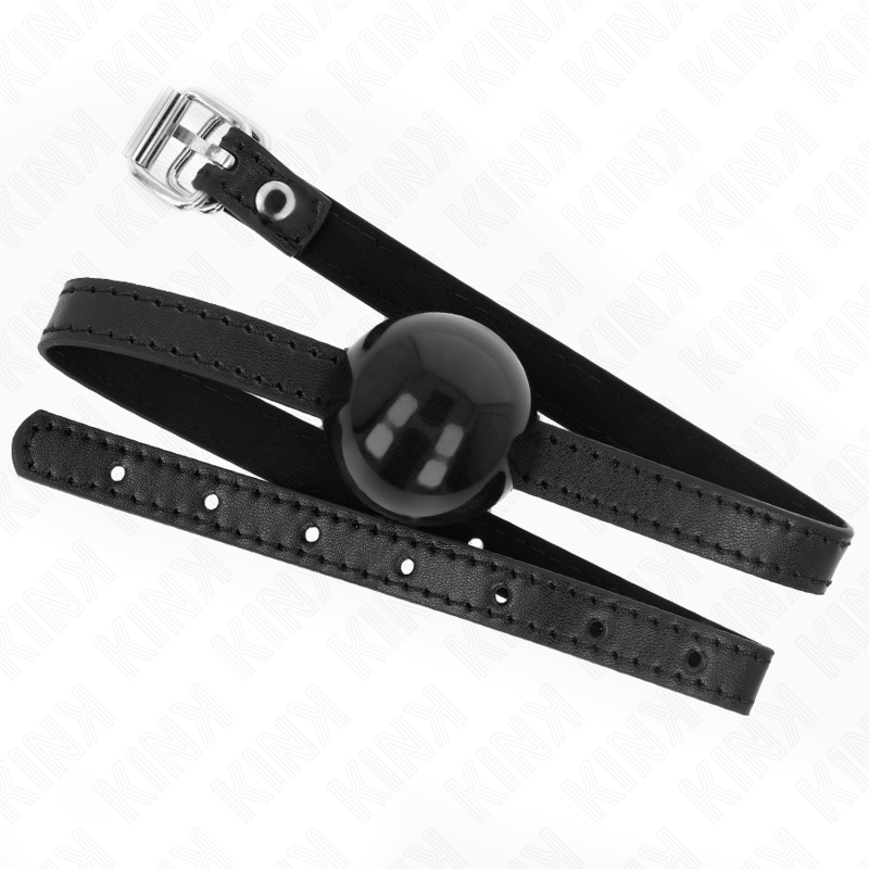 KINK - BALL GAG CON SFERA 4 CM NERA MISURA 65 x 1,5 CM