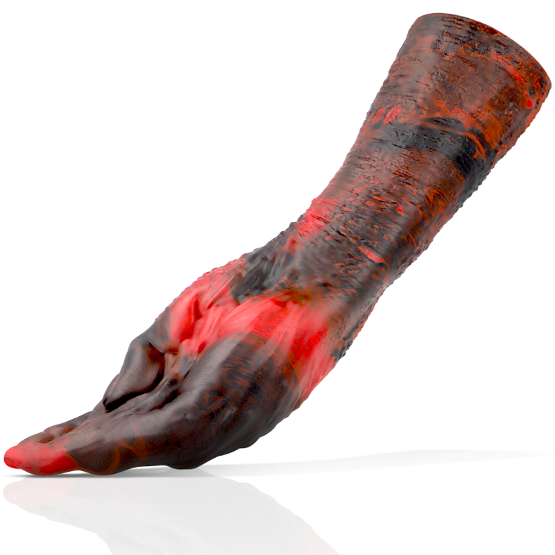 DILDO IN SILICONE LIQUIDO, DESIGN SCULTOREO, BASE VENTOSA