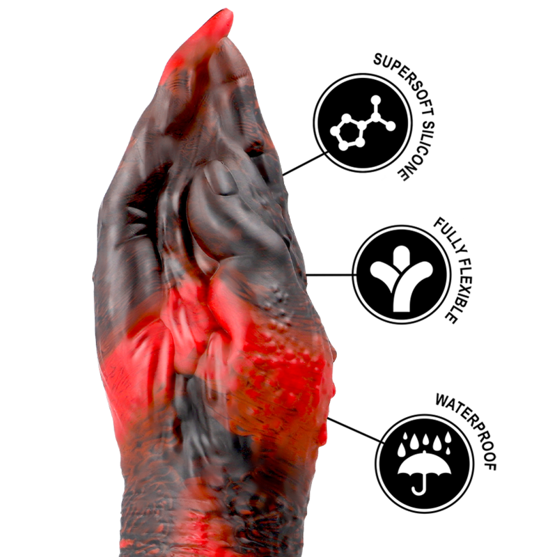 DILDO IN SILICONE LIQUIDO PREMIUM, BASE VENTOSA STABILE