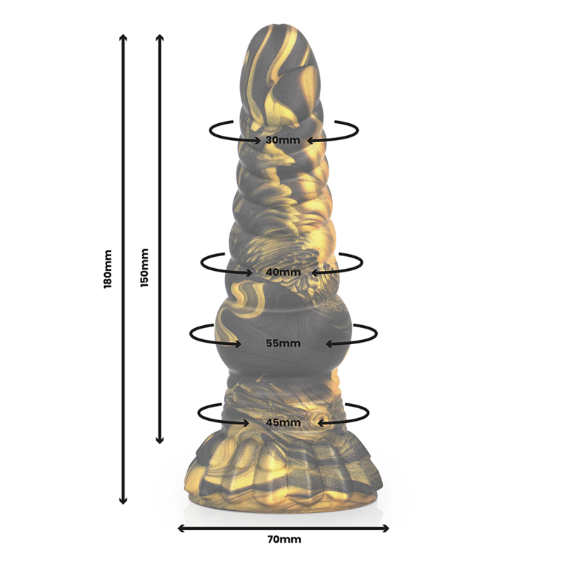 DILDO MITOLOGICO, SILICONE LIQUIDO FLESSIBILE, 17,6 CM DI PURA POTENZA