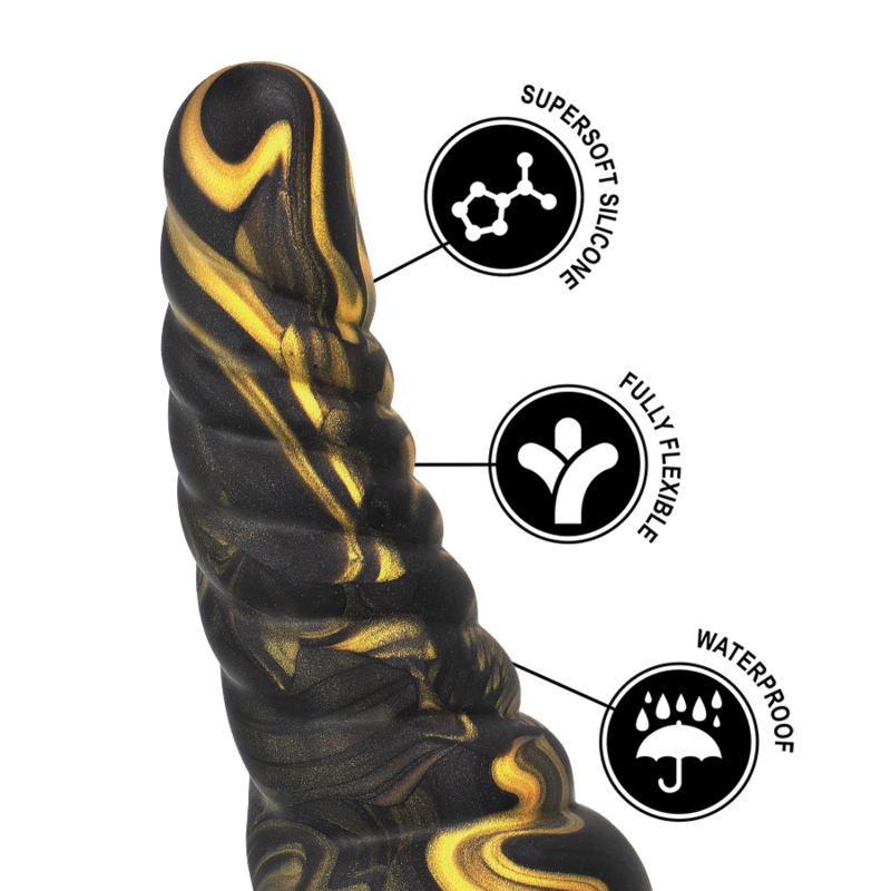 DILDO MITOLOGICO, SILICONE LIQUIDO FLESSIBILE, 17,6 CM DI PURA POTENZA