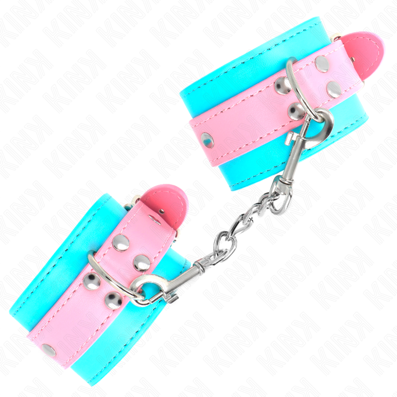 KINK - MANETTE BLU/ROSA REGOLABILI 16-28 CM X 5 CM