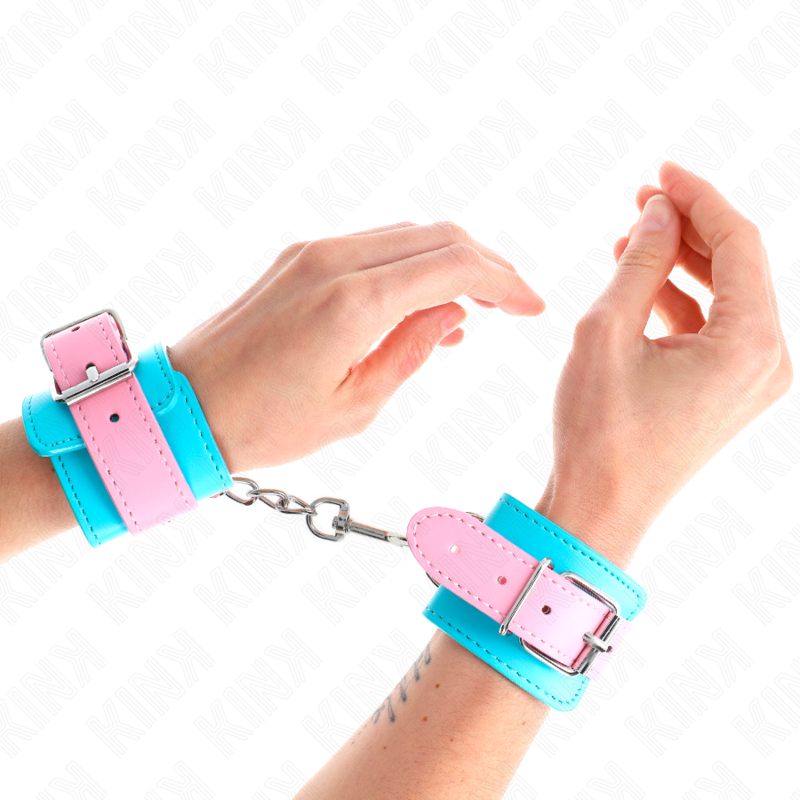 KINK - MANETTE BLU/ROSA REGOLABILI 16-28 CM X 5 CM