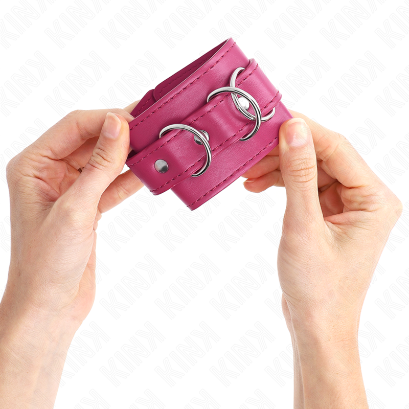 KINK - MANETTE CON 3 ANELLI A D REGOLABILI ROSA 17,5-25 CM X 6 CM