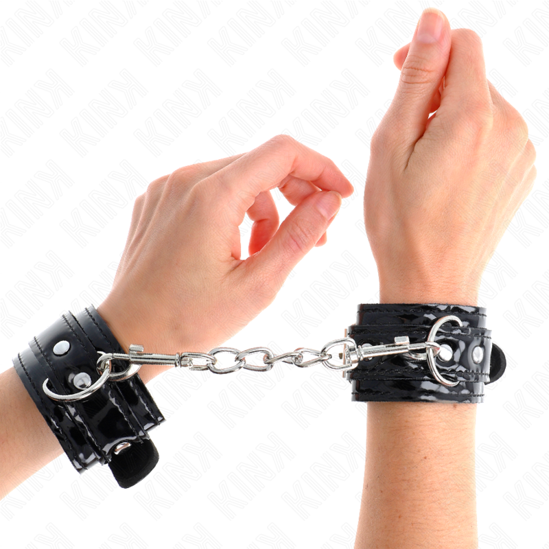 KINK - MANETTE IN NEOPRENE LUCIDO REGOLABILI 17-24 CM X 4,5 CM