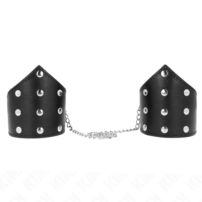 KINK - CINTURINI DA POLSO BLACK POINT STYLE CON CATENA REGOLABILE 17-23 CM X 8,5 CM