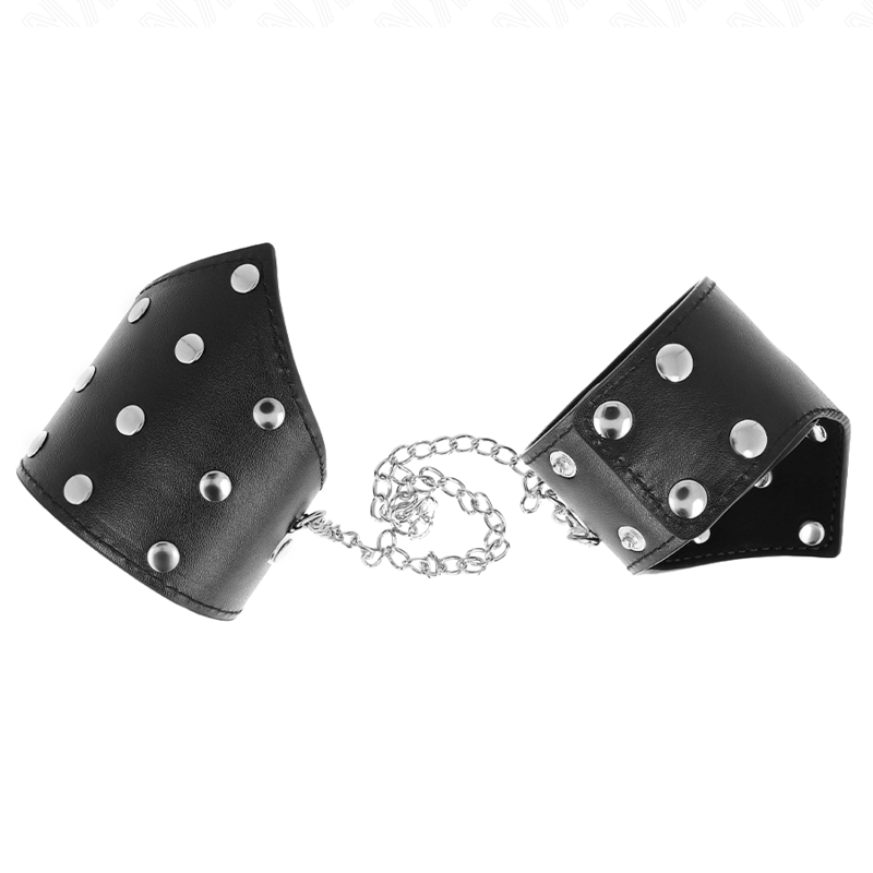 KINK - CINTURINI DA POLSO BLACK POINT STYLE CON CATENA REGOLABILE 17-23 CM X 8,5 CM