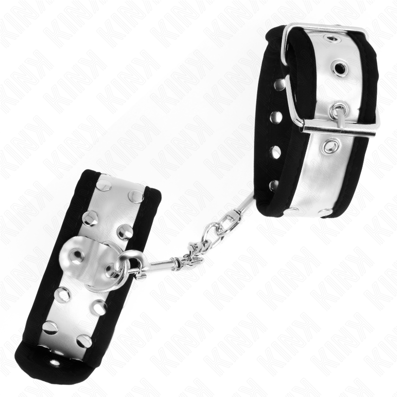 KINK - MANETTE SOTTILI NERO / ARGENTO 30 X 4 CM