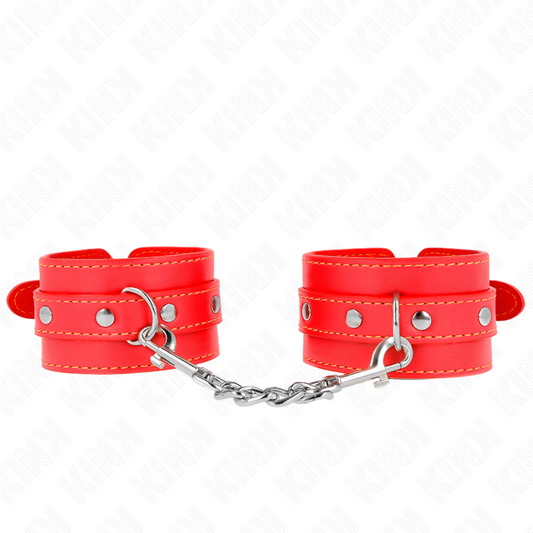 KINK - CINTURINI PER POLSI SOTTILI ROSSI REGOLABILI 21-33 CM