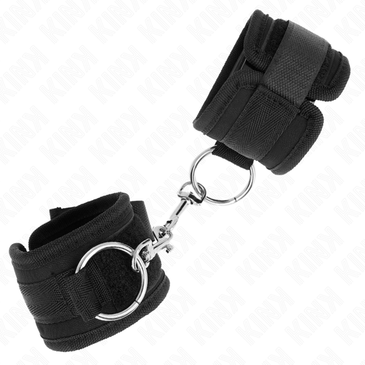 KINK - MANETTE REGOLABILI NERE 18-35 CM X 6 CM