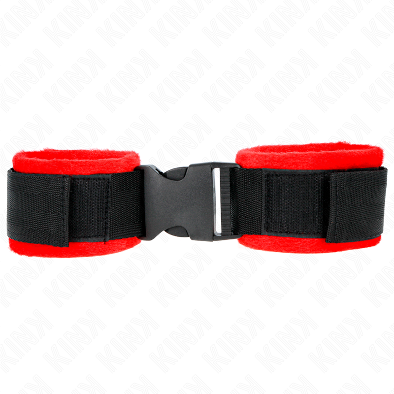 KINK - CINTURINI DA POLSO CON GANCI E ANELLI IN NYLON MODELLO NERO 1 REGOLABILI 25-35 CM X 6 CM
