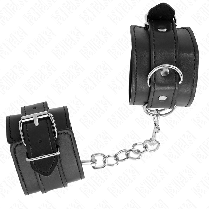 KINK - CINTURINI DA POLSO NERI REGOLABILI 20-23 CM X 5,5 CM