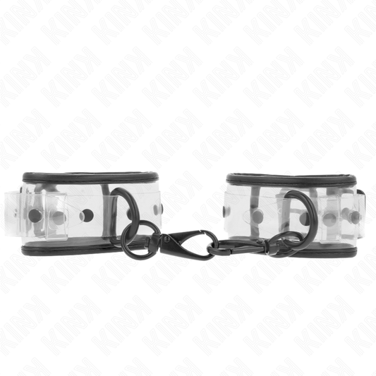 KINK - CINTURINI DA POLSO TRASPARENTI REGOLABILI 18-30 CM X 5,5 CM