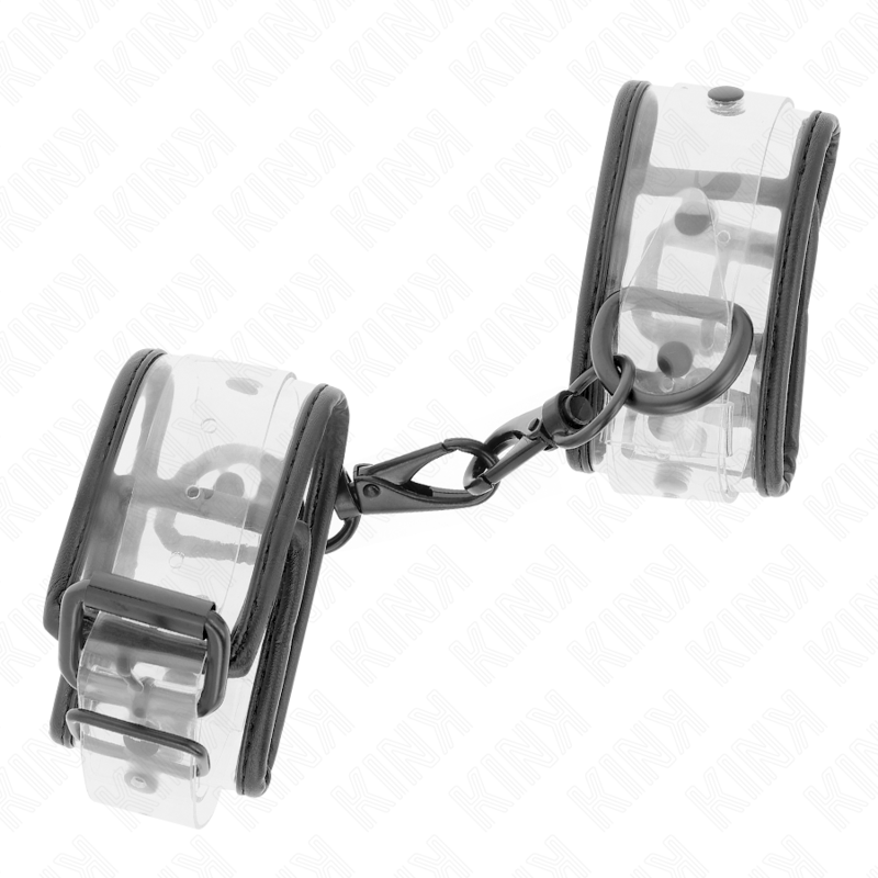 KINK - CINTURINI DA POLSO TRASPARENTI REGOLABILI 18-30 CM X 5,5 CM